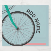 Fiets Thema Party met aangepaste tekst Bier Etiket (Enkel label)