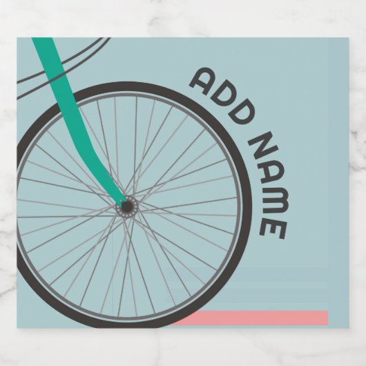 Fiets Thema Party met aangepaste tekst Bier Etiket (Enkel label)