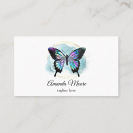 fiets - therapeut faux holografen folie visitekaartje