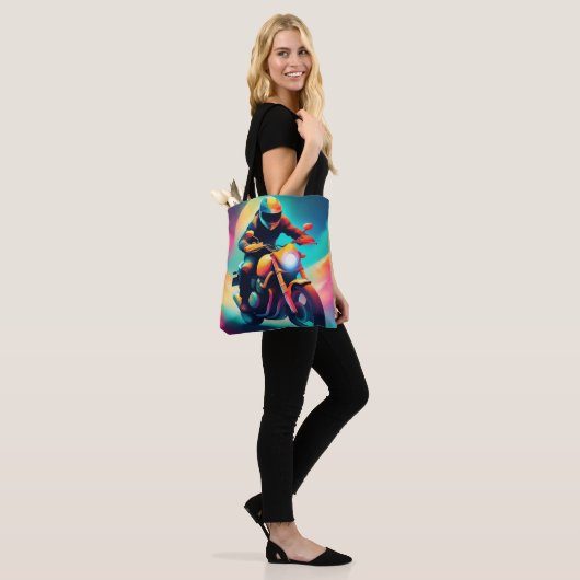 fiets tote bag (Op model)
