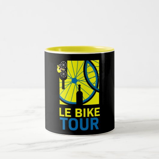 Fiets Touring Art Tweekleurige Koffiemok (Center)