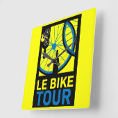 Fiets Touring Art Vierkante Klok (Hoek)
