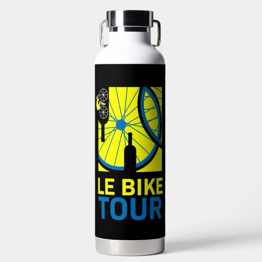 Fiets Touring Art Waterfles (Voorkant)