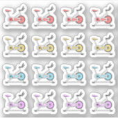 Fiets Trainingsgym Workout Cardio Planner Sticker (Voorkant)