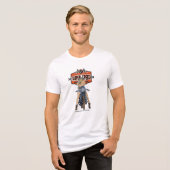  fiets Tri-Blend shirt (Voorkant volledig)