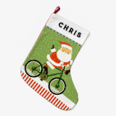 Fiets Vakantie Cadeau Grote Kerstsok (Voorkant (Hangend))