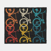fiets van Bike Road Bike Racing Fleece Deken (Voorkant (Horizontaal))