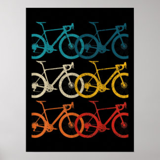  fiets van Bike Road Bike Racing Poster