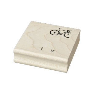 fiets van Bike Road Bike Racing Rubberstempel