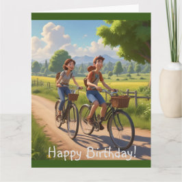 Fiets Verjaardag Kaart