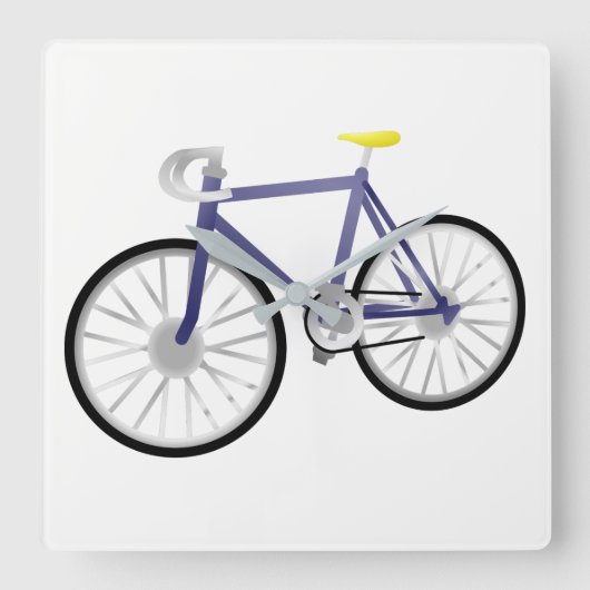 Fiets Vierkante Klok (Voorkant)