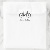 fiets vierkante sticker (Tas)