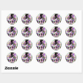 FIETS VOLGENDE ZET RONDE STICKER (Vel)