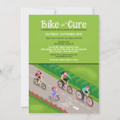 Fiets voor een Cure Fundraiser Uitnodiging (Voorkant)
