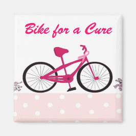 Fiets voor een goede doel - Roze fiets Magneet