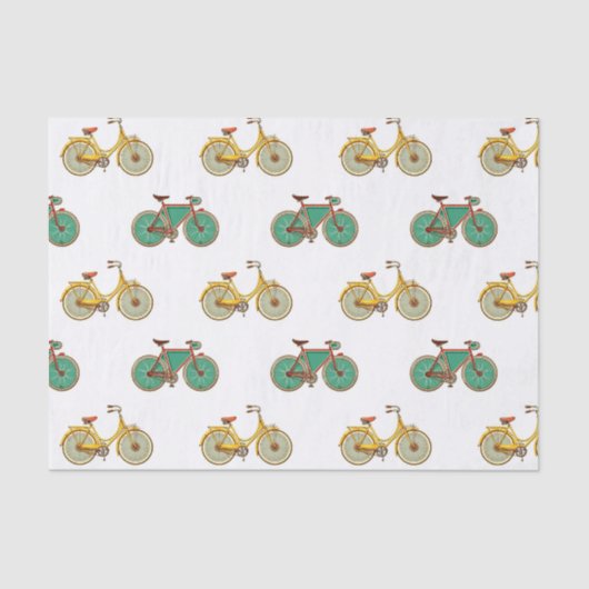  fiets voor sport. Retrofiets Tissuepapier (Voorkant)