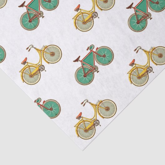 fiets voor sport. Retrofiets Tissuepapier (Detail)