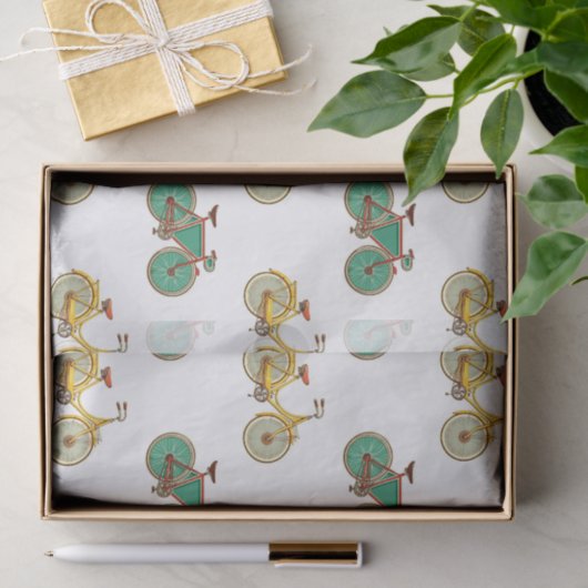  fiets voor sport. Retrofiets Tissuepapier (Geschenk)