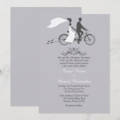 Fiets voor twee 5x7 huwelijksuitnodiging kaart (Voorkant / Achterkant)