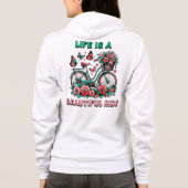 fiets voor vrouwen hoodie (Achterkant)