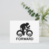 FIETS VOORUIT MET OBAMA BRIEFKAART (Staand voorkant)