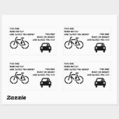 Fiets vs auto Sticker (Vel)