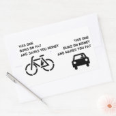 Fiets vs auto Sticker (Envelop)