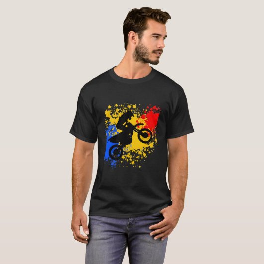 Fiets Vuil Fiets Motorcross MX T-shirt (Voorkant volledig)