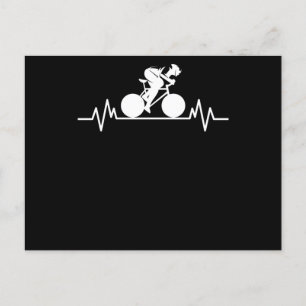 Fiets Wegfiets Hartslag Ontwerp Fiets Cadeau Briefkaart