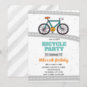 Fiets wegvervoer uitnodiging (Voorkant / Achterkant)