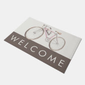 Fiets welkomstmat deurmat (Schuin)