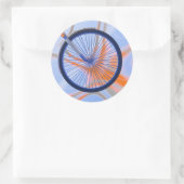 Fiets Wiel - Wiel van een fiets Ronde Sticker (Tas)