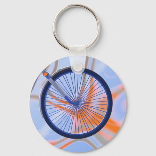 Fiets Wiel - Wiel van een fiets Sleutelhanger (Voorkant)