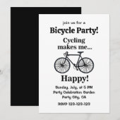 Fiets Wielrennen Fietsparty Kaart (Voorkant / Achterkant)