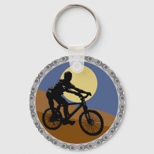 Fiets Wielrenner Ontwerp Sleutelhanger