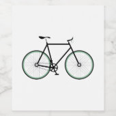 fiets wijn etiket (Enkel label)