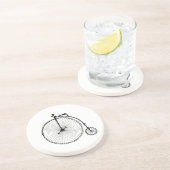  fiets zandsteen onderzetter (Zijkant)