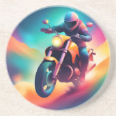 fiets zandsteen onderzetter (Voorkant)