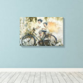 fiets | Zazzle_Growshop. Canvas Afdruk (Insitu (Houten vloer))