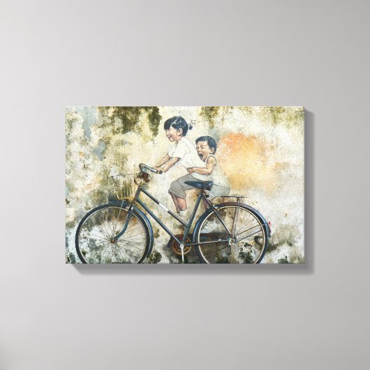 fiets | Zazzle_Growshop. Canvas Afdruk (Voorkant)