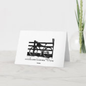 Fiets/Zwart&Wit Denken-van-U Kaart (Achterkant)