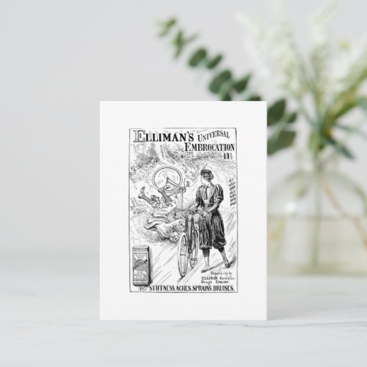 fietsadvertentiekaart briefkaart (Staand voorkant)