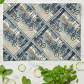  fietsafdrukken theedoek (Gevouwen)