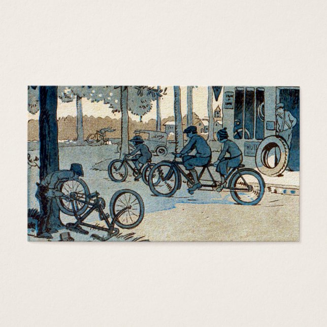  fietsafdrukken visitekaartjes (Voorkant)