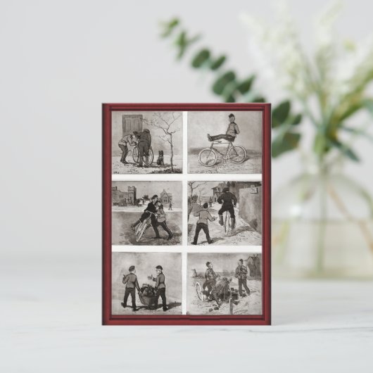  fietsantiek briefkaart (Staand voorkant)