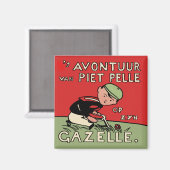 Fietsavonturen van Piet Pelle Magneet (Voorkant / Achterkant)