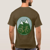 fietsavontuur , koude bergen t-shirt (Achterkant)