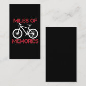 Fietsbakken met fietsbanden van herinneringen visitekaartje (Voorkant / Achterkant)