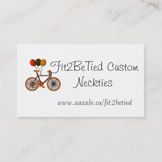Fietsballonnen Visitekaartje (Voorkant)