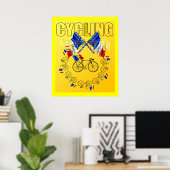 Fietsband 2011 Tour de France Sports Fan Poster (Thuiskantoor)
